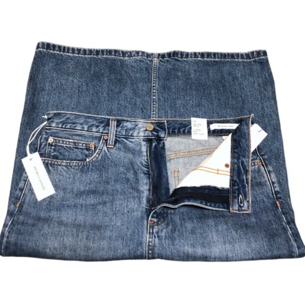 NWT Aritzia Denim Forum The '90s Halle Denim Skirt - Picture 8 of 12